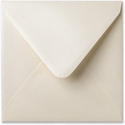 Enveloppe Metallique 14 x 14 cm cream
