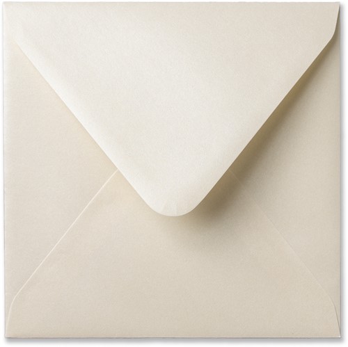 Envelop Metallic 14 x 14 cm cream