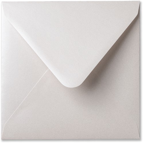 Envelop Metallic 16 x 16 cm oyster