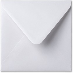 Enveloppe Metallique 14 x 14 cm extra white