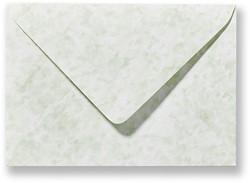 Envelop 12,5 x 17,6 cm Marmer Groen