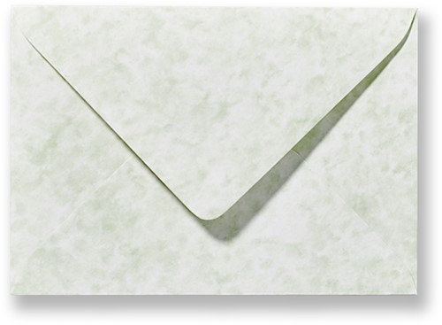 Envelop 12,5 x 17,6 cm Marmer Groen