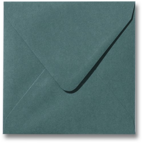 Envelop Roma 15 x 15 cm donkergroen