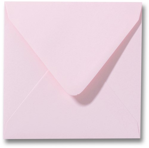 Envelop Roma 15 x 15 cm lichtroze